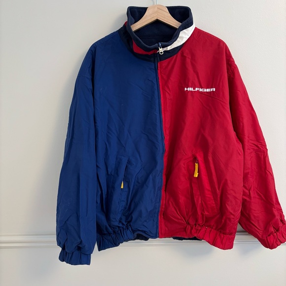 Tommy Hilfiger Other - Vintage Tommy Hilfiger Red and Blue Bomber Jacket